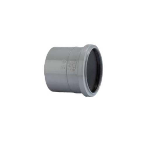 Polypipe Soil & Vent, 110mm, Solvent, Grey, Single Socket
