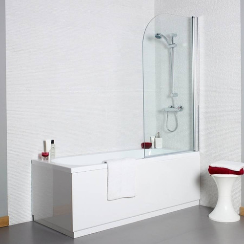 Kartell Koncept Radius Edge Bath Screen, 1435mm x 780mm
