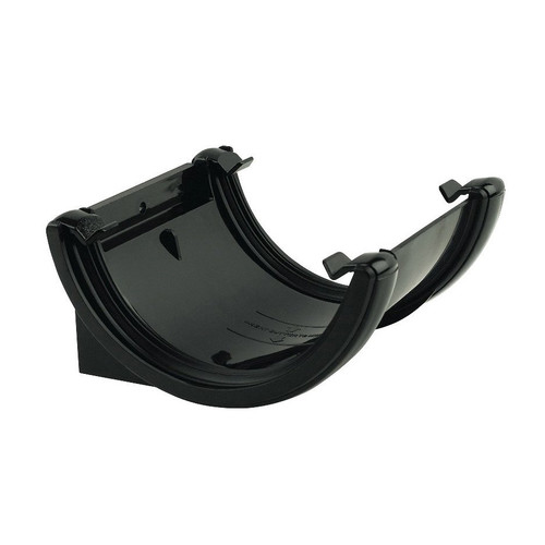 Floplast Half Round Union Bracket, Black