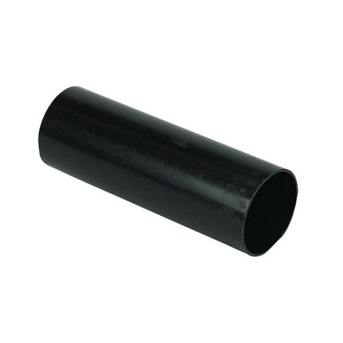 Floplast 68mm, Black Round Downpipe