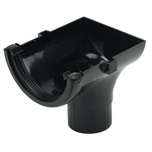 Floplast Ro2 112mm Black Stopend Outlet