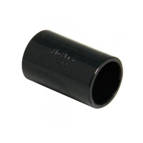 Floplast Overflow Coupling, 21.5mm, Black