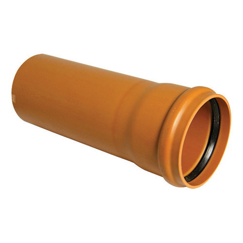 Floplast 110mm Underground Drain Pipe Socketed 6m