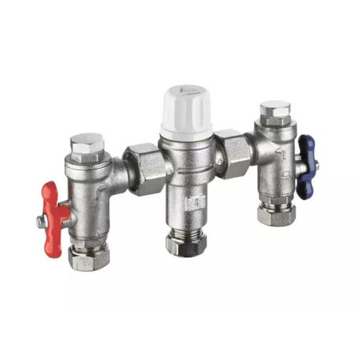 Rwc Heatguard Dual Thermostatic Mixing Valve, 15mm