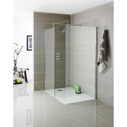 Ocean 8+ Wetroom Panel With Chrome Profile, 1200mm