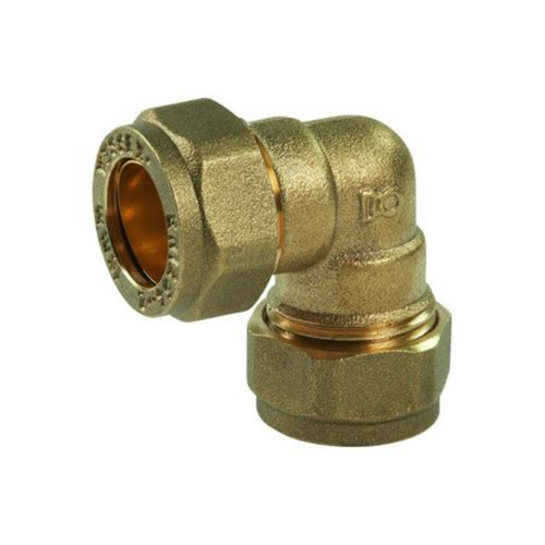 22mm 90 Degree Compression Elbow DZR