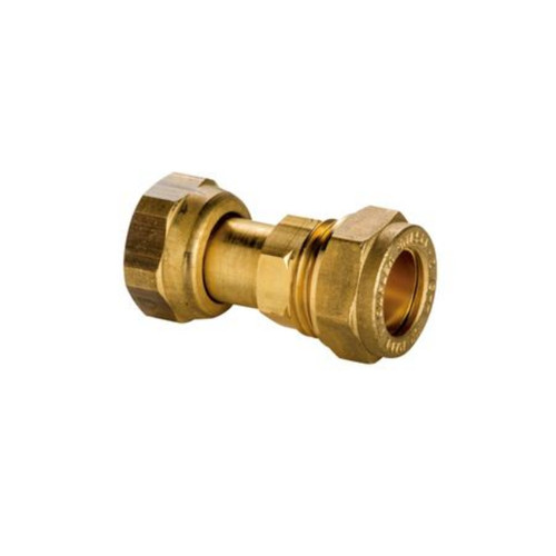 15mm x 1/2" Compression Straight Tap Connector Dzr