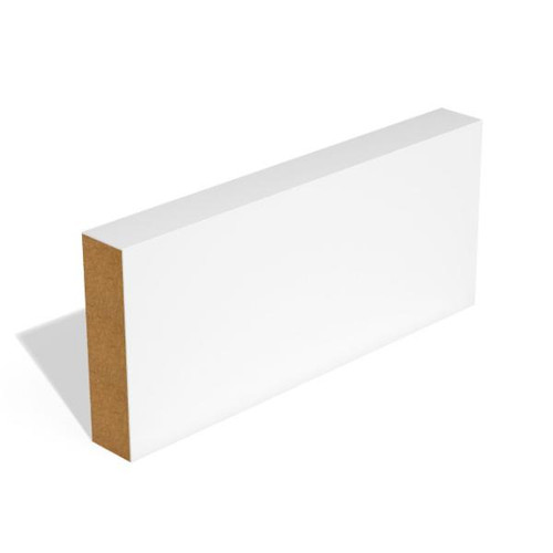 Sam01 14.5mm x 94mm Mdf Skirting Square Edge Primed 5.49m