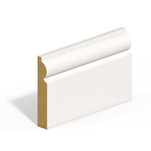 Sam09 14.5mm x 57mm Mdf Architrave Torus Primed 5.49m