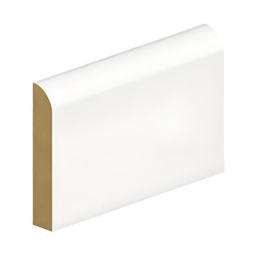 18mm X 119mm Mdf Skirting Bullnosed, Primed, 4.2m,