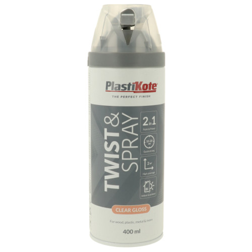 Plastikote Twist & Spray Gloss Clear 400ml
