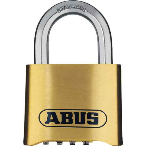 Abus 50mm Brass Body Combination Padlock, 4-Digit