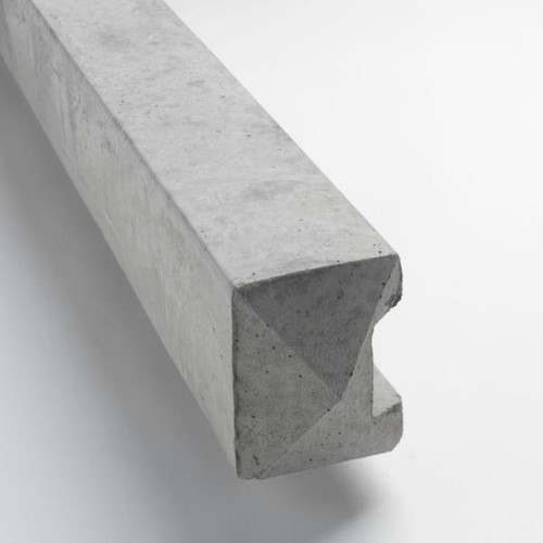 Concrete Post Slotted Corner, 125mm x 125mm x 2.66m