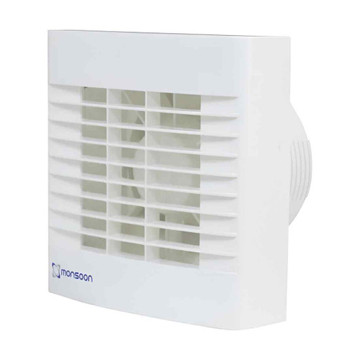Nat Vent Monsoon 100mm Auto Shutter Humidistat Timer Fan