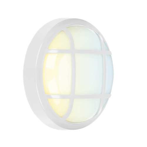 Aurora 230v 30w Led Ip65 Round Bulkhead, White Cct