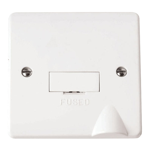 Click Conn Unit Fused 13a, White