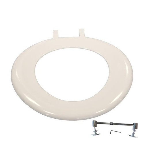 Lecico Saxon Ring Seat, Top Fix Hinge, White