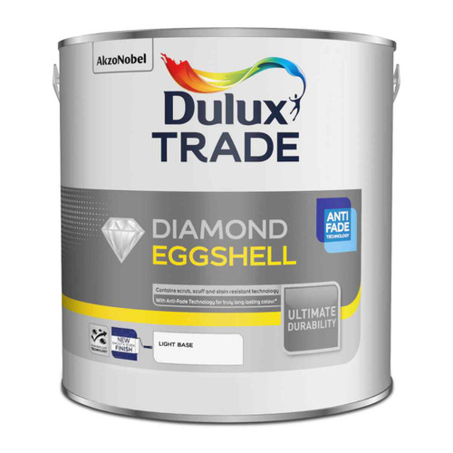 Dulux Trade Diamond Eggshell, Light Base, 2.5l