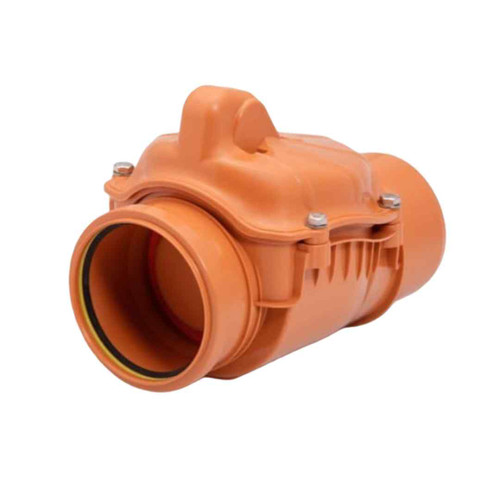 Drainstore Non Return Valve, 110mm Spigot Tail, No Lockdown Lever
