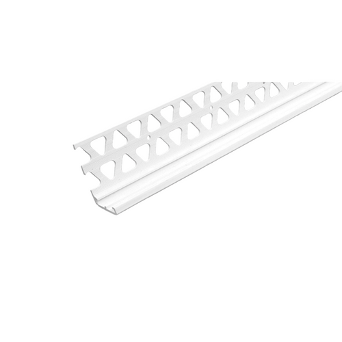 Promax Plastic Bellcast Bead, 15mm, White, 2.5m