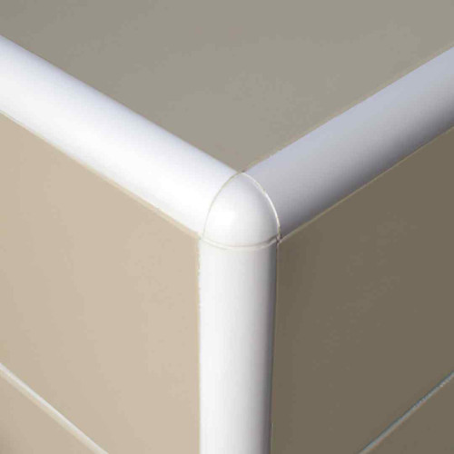 Genesis White 8mm Corner Blister Pack of 4