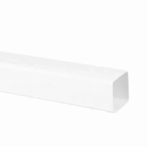 Brett Martin 65mm Square Downpipe, 2.5m, Arctic White