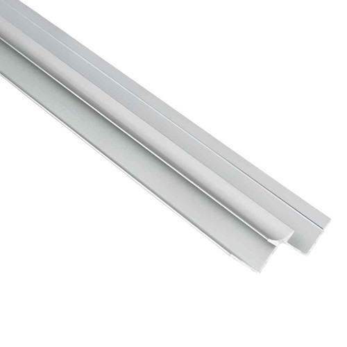 Fibo Brushed Aluminium Internal Profile, 2400mm Long