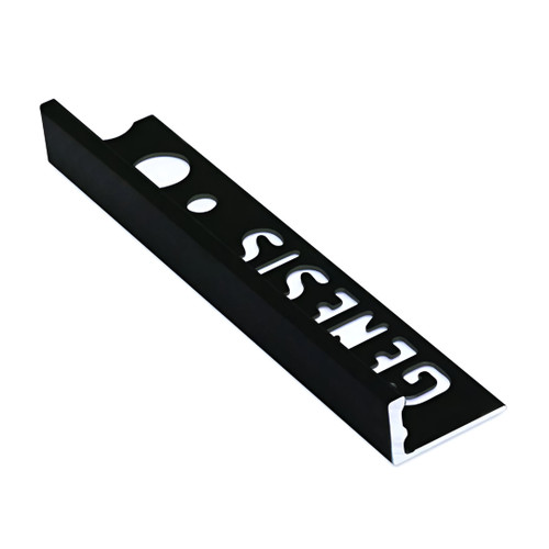 Genesis 12mm Matt Black Straight Edge Trim