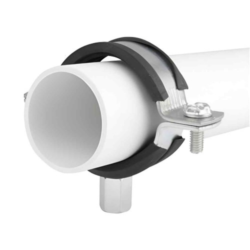Rubber Lined Clip, Galvanized Steel, 35mm (32mm-36mm)