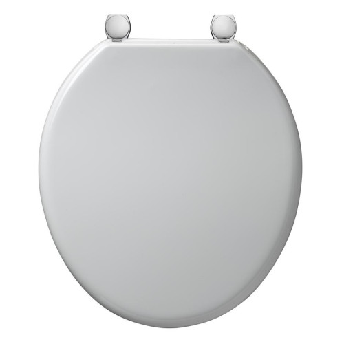 Bakasan Seat and Cover with Chrome Plated Pillar Hinge, White