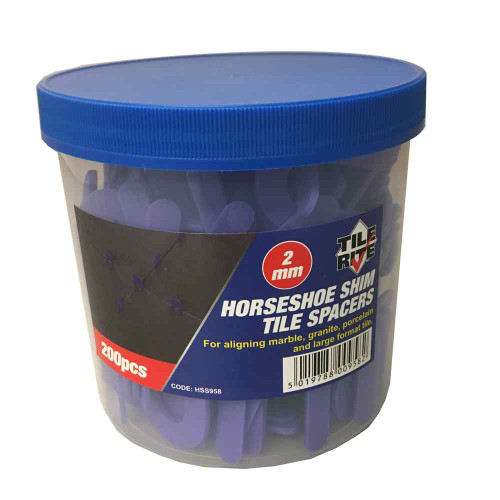 Tile Rite 2mm Horseshoe Shim, 200 Pieces