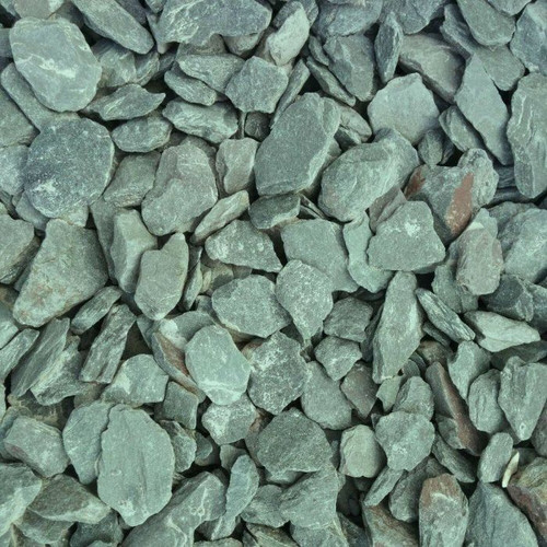 Pre Packed Bag 20mm Green Slate Chippings