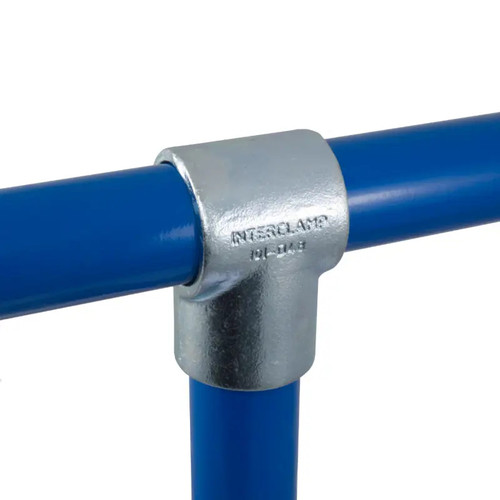 Galvanised Interclamp Short Tee, 48.3mm