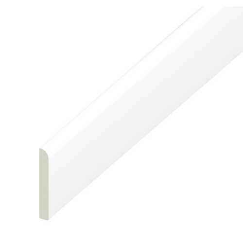 93mm P/R Flat Arch, 6mm, White, 3m