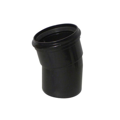 Polypipe Soil & Vent, 110mm, Grey Single Socket Bend, 15deg