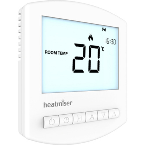 Heatmiser Slimline V4 Programmable Thermostat, 230v