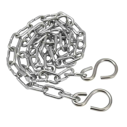Bath Chain, 18 Inch Open Oval Link With S' Hook