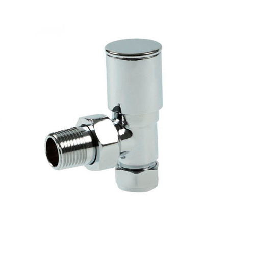 Angled Sphere Radiator Valve Pair