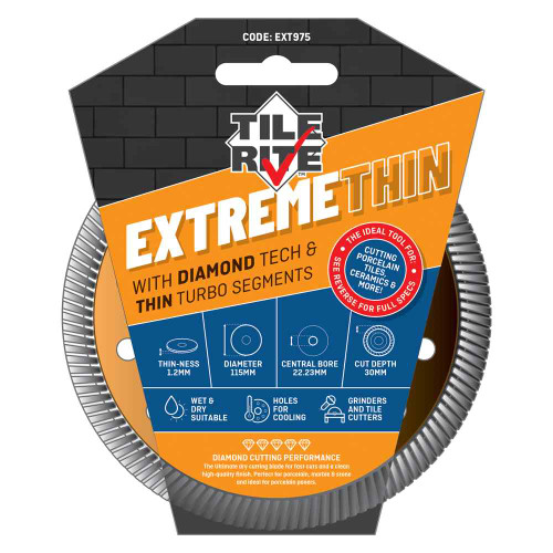 Tile Rite Extreme Thin Turbo Blade, 115mm