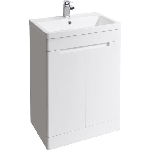 Selkirk 600 Floor Standing 2-Door Unit, Gloss White