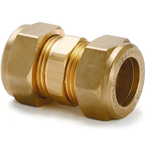 22mm Compression Straight Coupling DZR