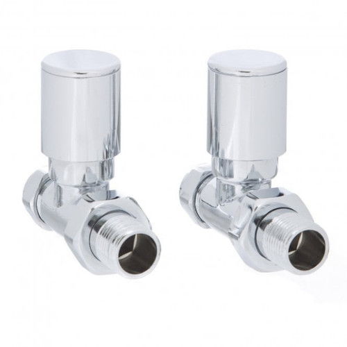 Distinct Mod Rad Valve Straight, 15mm, Polished Chrome (Pair)