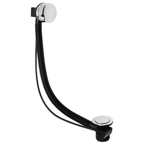 Distinct 1 1/2" Standard Bath Pop Up Waste and Overflow, Chrome Plated