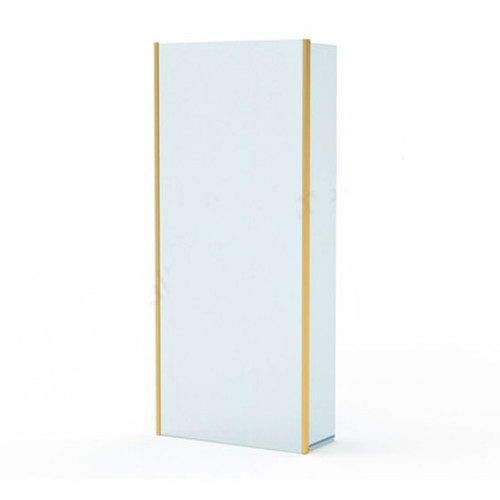 Distinct Pivot Deflector Wet Room Panel, 8mm, 300mm, Brush Brass