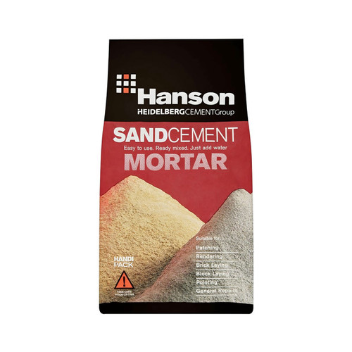 Hanson Sand and Cement mortar mix m6, Brown, 25kg