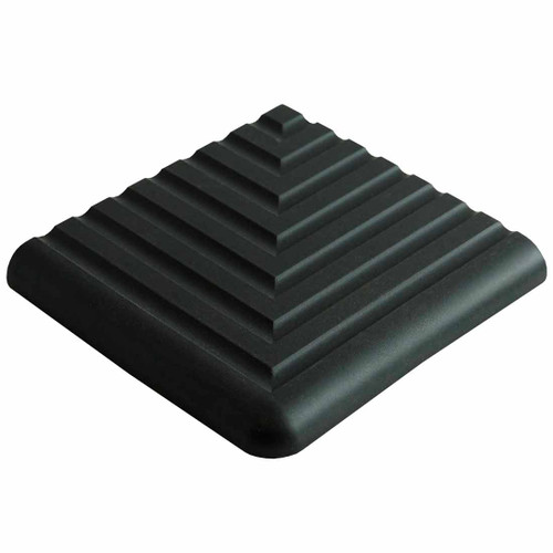 Step Tread Corner Vitrified Tile, Black