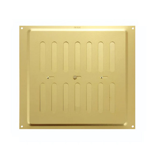 Adjustable Aluminum Vent, 9" x 9", Gold