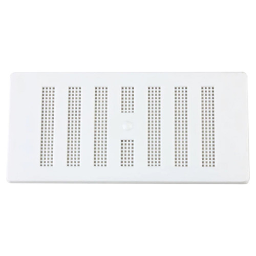 Adjustable Vent with Flyscreen, Plastic, 6" x 3", White