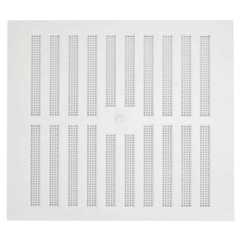 Adjustable Vent with Flyscreen, 9" x 9", White