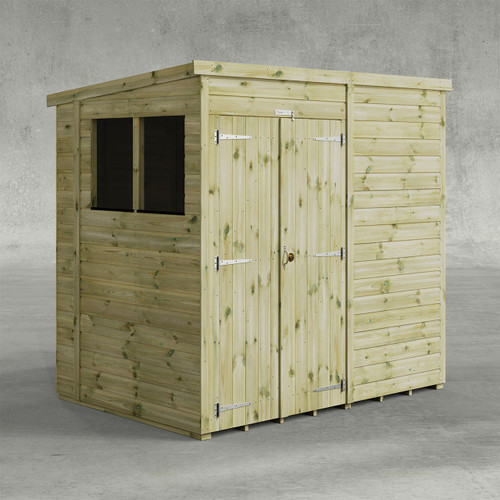 Premium Powersheds Pent Double Door, 7ft x 5ft